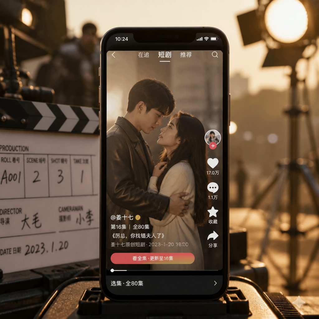 세로형 숏드라마 촬영 현장